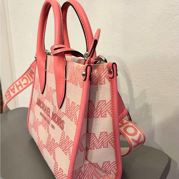 Michael Kors Mirella Signature Canvas Small Crossbody Tote - Picture 5 of 9